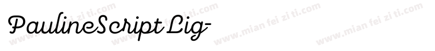 PaulineScript Lig字体转换